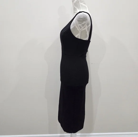 Room Service Black V-Neck Midi Dress - Picture 5 of 8